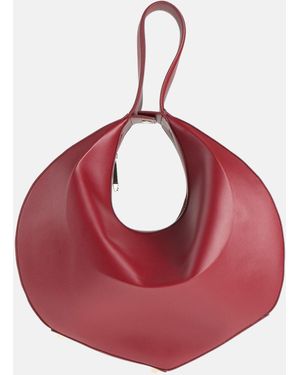 Patrizia Pepe Burgundy Shoulder Bag Soft Leather, Polyester - Red