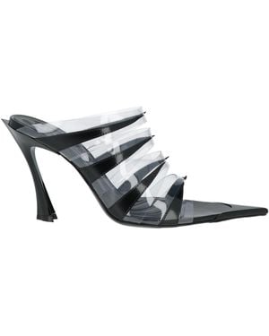 Mugler Sandals Leather, Rubber - White
