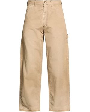 Maison Margiela Trousers Cotton - Natural