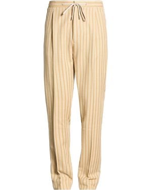Lardini Sand Trousers Cotton, Silk, Linen - Natural
