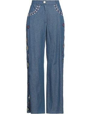 CONNOR & BLAKE Trousers Cotton - Blue