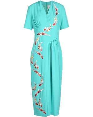 Stella Jean Vestito Midi - Blu