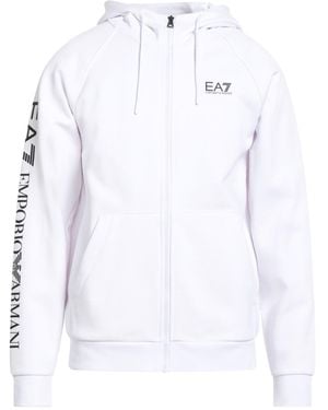EA7 Sweatshirt Cotton, Polyester, Elastane - White