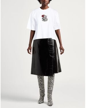 Tシャツ・カットソー VIVETTA Women Tops 84VP939999 Black VETEMENTS cotton t-shirt Pyramid Logo PRM EU