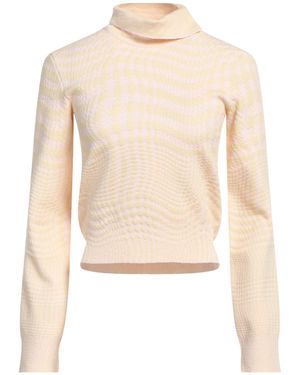 Burberry Turtleneck Wool, Polyester, Polyamide, Elastane - Natural