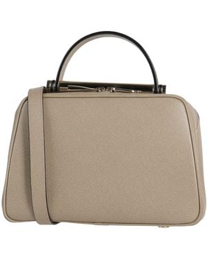 Valextra Khaki Cross-Body Bag Calfskin - Metallic