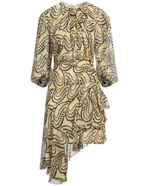 Sandro Mini Dress Viscose, Polyester - Metallic