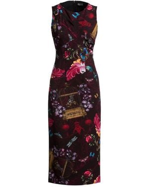Versace Jeans Couture Midi Dress Polyester, Elastane - Red
