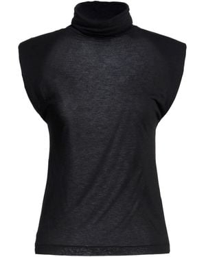 Paolo Pecora T-Shirt Viscose, Polyamide, Cashmere - Black