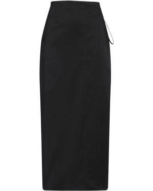 The Row Midi Skirt Cotton, Polyacrylic - Black