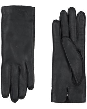 Burberry Gloves Lambskin, Cashmere, Silk - Black