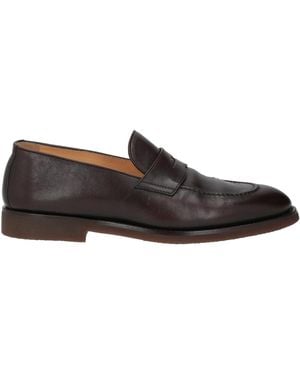 Brunello Cucinelli Dark Loafers Leather - Multicolour