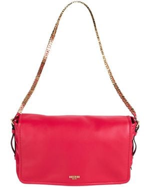 Moschino Shoulder Bag Leather - Red