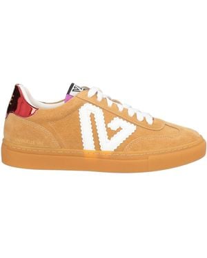 Emanuélle Vee Camel Trainers Leather - Natural