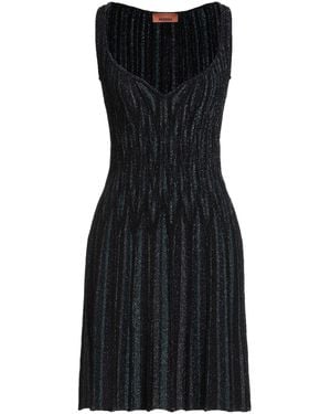 Missoni Mini Dress Viscose, Metallic Fibre, Polyester - Black