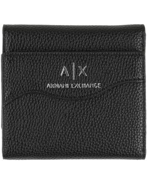 ARMANI EXCHANGE Wallet Polyester, Polyurethane - Black
