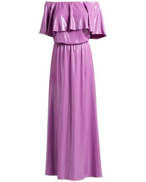 Hanita H Couture Mauve Maxi Dress Polyester, Elastane - Purple