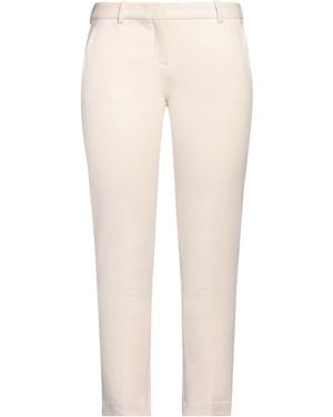 Circolo 1901 Ivory Pants Cotton, Elastane - Natural