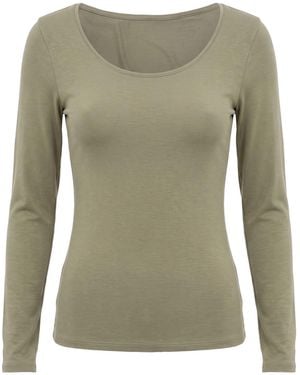 Joah Brown T-Shirt Modal, Elastane - Green