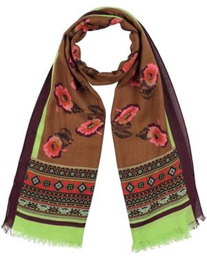 Etro Scarf Wool, Silk - Brown