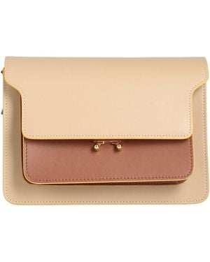 Marni Sand Handbag Cow Leather, Brass - Natural