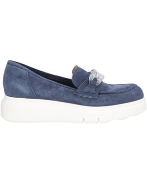 Cinzia Soft Loafers Leather - Blue