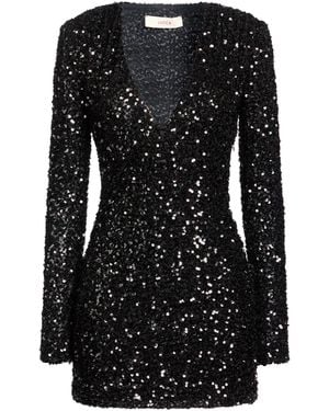 Jucca Mini Dress Polyester, Elastane - Black