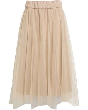 Peserico Midi Skirts - Natural