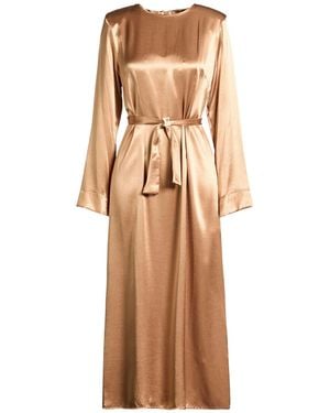Kontatto Maxi-Kleid - Natur