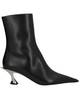 Mugler Ankle Boots Leather - Black