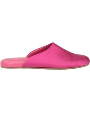Ancient Greek Sandals Fuchsia Mules & Clogs Textile Fibres - Pink