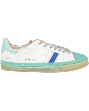 HIDNANDER Trainers Leather, Textile Fibres - Blue