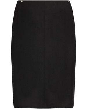 Moschino Mini Skirt Polyester, Virgin Wool, Elastane - Black