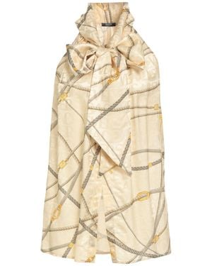Versace Top Viscose, Silk - Natural