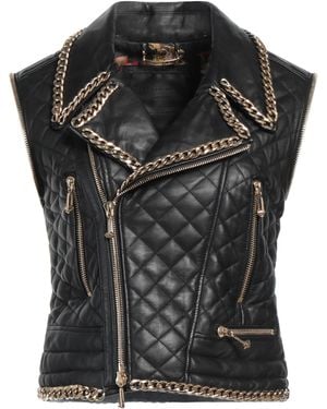 Philipp Plein Vest Lambskin - Black