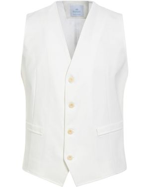 Barbati Tailored Vest Cotton, Polyamide, Elastane - White