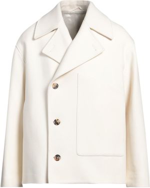 Lardini Coat Wool, Polyamide - White