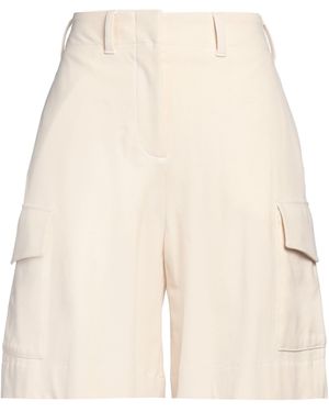 Circolo 1901 Cream Shorts & Bermuda Shorts Cotton, Elastane - Natural
