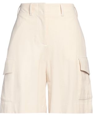 Circolo 1901 Cream Shorts & Bermuda Shorts Cotton, Elastane - Natural