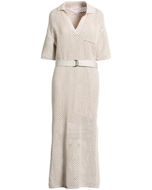 Brunello Cucinelli Maxi Dress Cotton - White