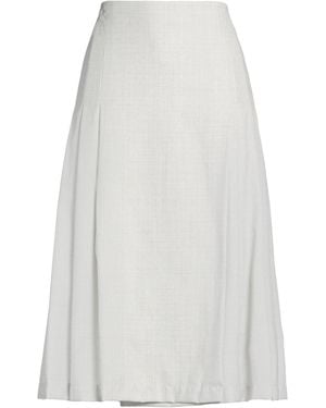 Agnona Midi Skirt Wool, Silk - White