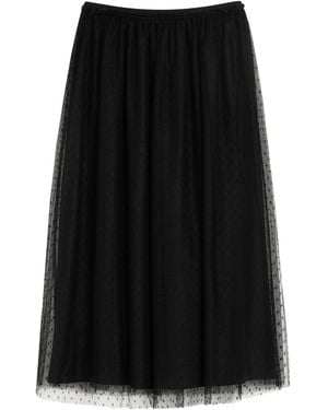 RED Valentino Long Skirt - Black