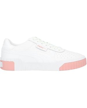 PUMA Sneakers Cowhide, Textile Fibers - White