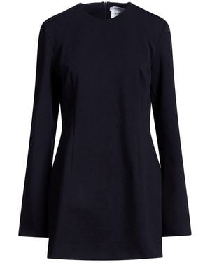 Max Mara Mini Dress Virgin Wool, Cotton, Elastane - Blue