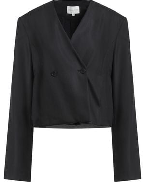 Loulou de Saison Blazer Viscose, Wool, Mohair Wool - Black