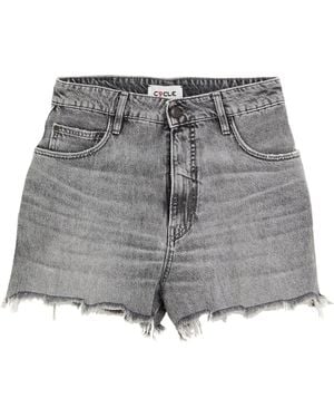 CYCLE Denim Shorts Cotton, Cotton - Grey