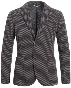 AT.P.CO Khaki Blazer Cotton, Wool, Polyester, Polyamide - Gray