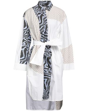 AHLUWALIA x GANNI Mini Dress - White