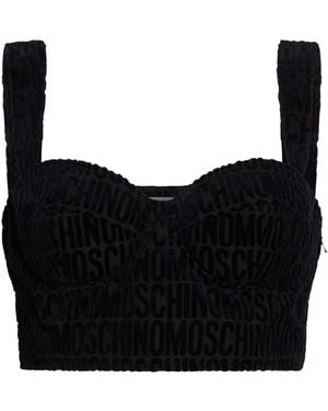 Moschino Top Polyester, Cotton - Black