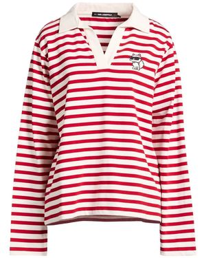 KARL LAGERFELD Polo Shirt Cotton - Red